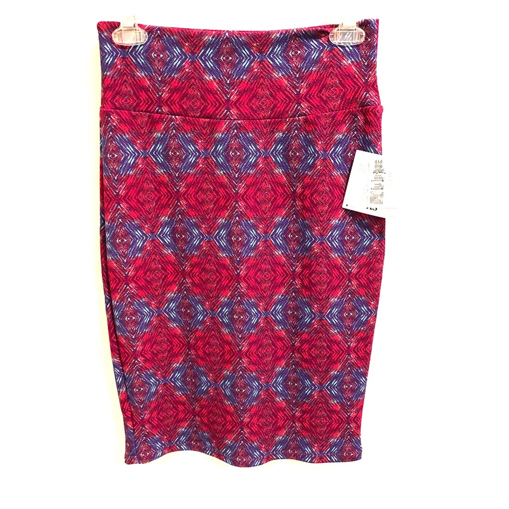 Pink and blue Pencil skirt XS